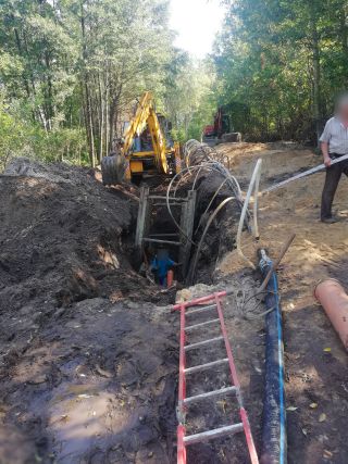 Kanalizacja Jastrząb gm. Poraj (2)